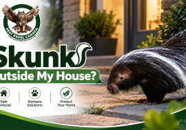 skunk outside my house