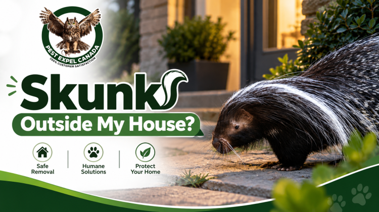 skunk outside my house